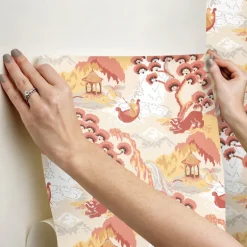 Madcap Cottage Old Peking Peel & Stick Wallpaper - Pink Lemonade