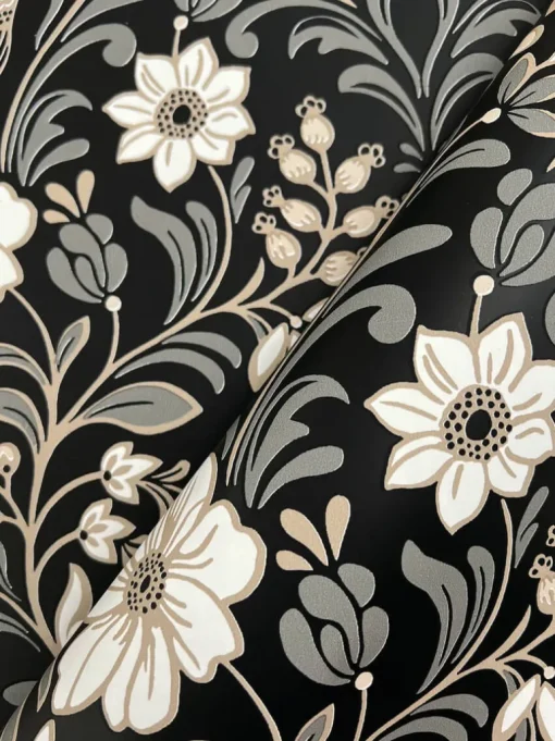 Magnolia Home Colette Wallpaper - Black
