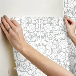 Magnolia Home Fairy Tales Peel & Stick Wallpaper - Grey