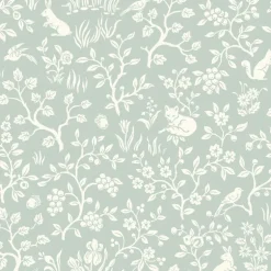 Magnolia Home Fox & Hare Peel & Stick Wallpaper - Green