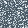 Magnolia Home Fox & Hare Wallpaper - Navy Blue