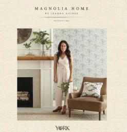 Magnolia Home Fox & Hare Wallpaper - Navy Blue