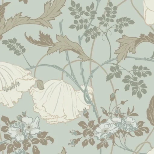 Magnolia Home Gwendolyn Wallpaper - Blue & Suede