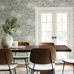 Magnolia Home Gwendolyn Wallpaper - Blue & Suede