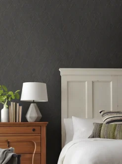 Magnolia Home Open Sheet Belmont Wallpaper - Black