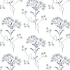 Magnolia Home Wildflower Peel & Stick Wallpaper - Navy Blue