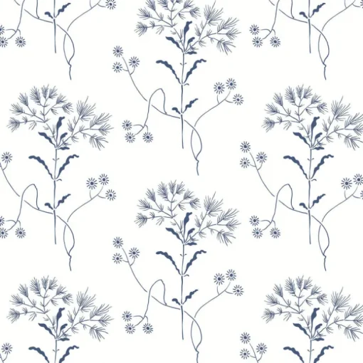 Magnolia Home Wildflower Peel & Stick Wallpaper - Navy Blue