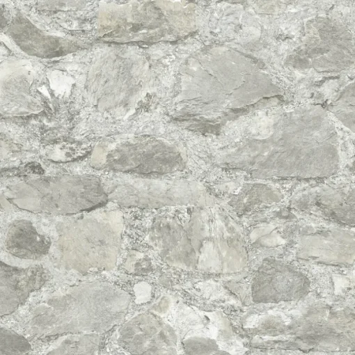 Mediterranean Field Stone Wallpaper - Gray