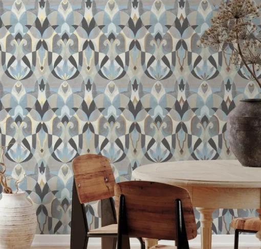 Mediterranean Malta Wallpaper - Blue