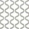 Mirth Studios Florentine Vine Trellis Peel & Stick Wallpaper - Soft Black