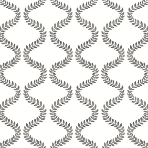 Mirth Studios Florentine Vine Trellis Peel & Stick Wallpaper - Soft Black