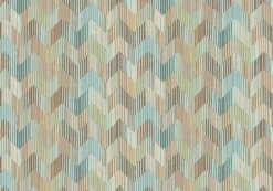 Missoni Home Betulle Wallpaper - Blue & Brown
