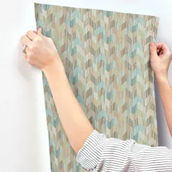 Missoni Home Betulle Wallpaper - Blue & Brown