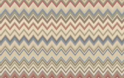 Missoni Home Happy Zig Zag Wallpaper - Orange & Blue