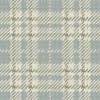 Mitchell Black Co-Ed Clark Plaid Wallpaper - Lake Shore Blue