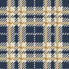 Mitchell Black Co-Ed Clark Plaid Wallpaper - Navy Gold Coast