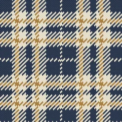 Mitchell Black Co-Ed Clark Plaid Wallpaper - Navy Gold Coast