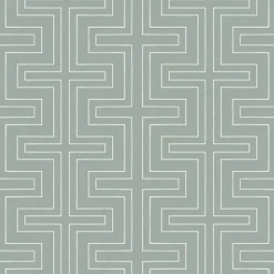 Mitchell Black Co-Ed Halsted Wallpaper - Lake Shore Blue