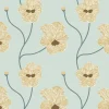 Mitchell Black Natalie Papier Flourish Floral Wallpaper - Hazy Daytime