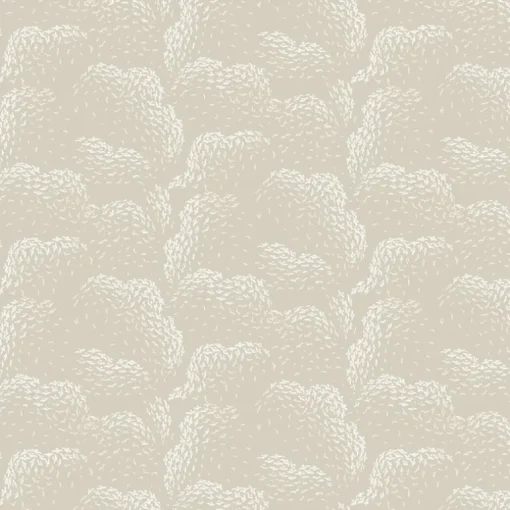 Mitchell Black Revel Clouds Wallpaper - Beige
