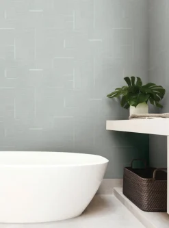 New Origins Contour Wallpaper - Sky Blue