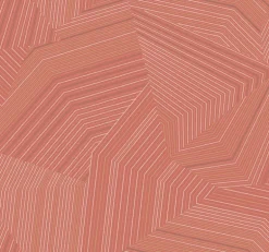 New Origins Dotted Maze Wallpaper - Desert Red
