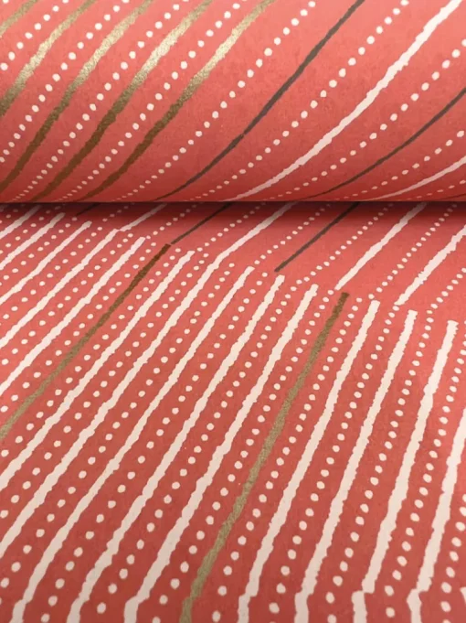 New Origins Dotted Maze Wallpaper - Desert Red
