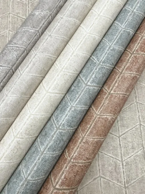 New Origins Flatiron Geometric Wallpaper - Taupe