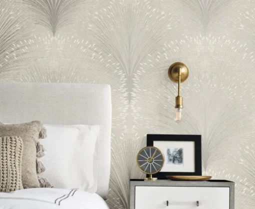 New Origins Papyrus Plume Wallpaper - Grey