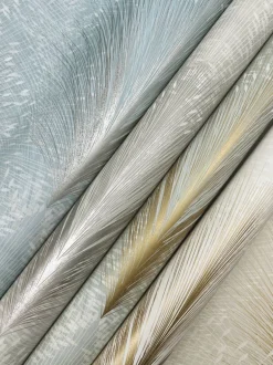 New Origins Papyrus Plume Wallpaper - Grey