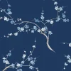 NextWall Cherry Blossom Floral Peel & Stick Wallpaper - Blue
