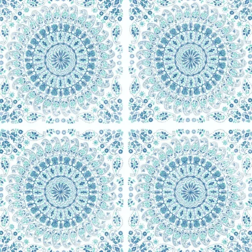 NextWall Mandala Peel & Stick Wallpaper - Blue