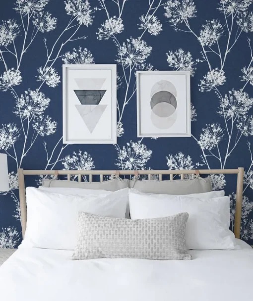 NextWall One O'Clocks Peel & Stick Wallpaper - Blue