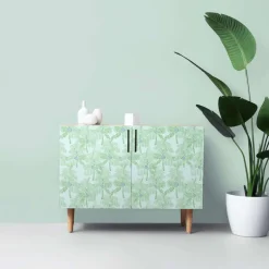 NextWall Palm Beach Peel & Stick Wallpaper - Teal Blue