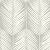 NextWall Palm Silhouette Peel & Stick Wallpaper - Gray