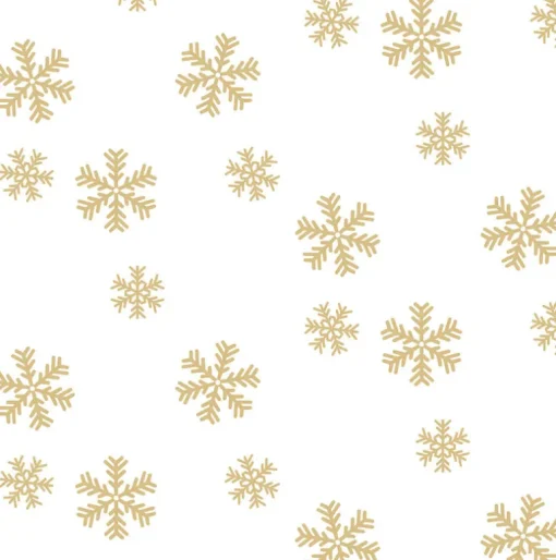 NextWall Snowflakes Holiday Peel & Stick Wallpaper - Metallic Gold