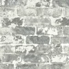 NextWall Weathered Brick Peel & Stick Wallpaper - Gray