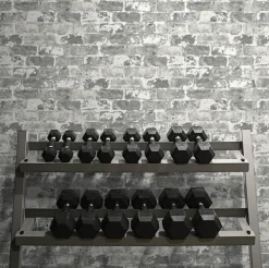 NextWall Weathered Brick Peel & Stick Wallpaper - Gray