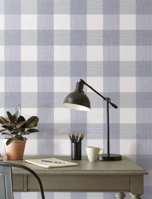 54" Magnolia Home High Performance Weft & Weave Wallpaper - Indigo