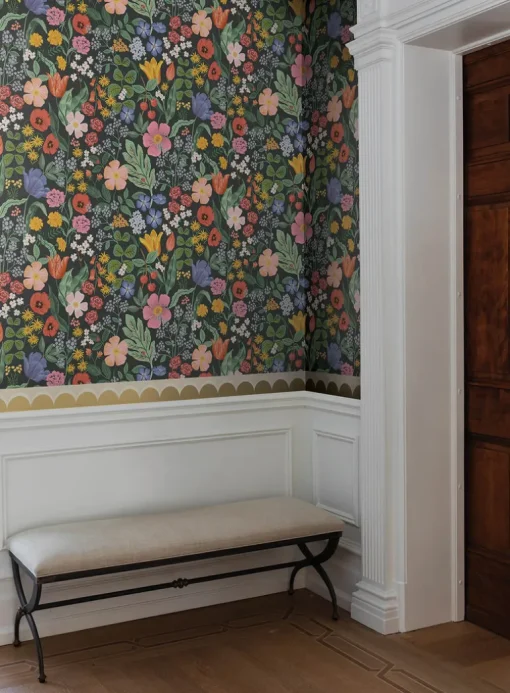 Rifle Paper Co. Blossom Wallpaper - Black