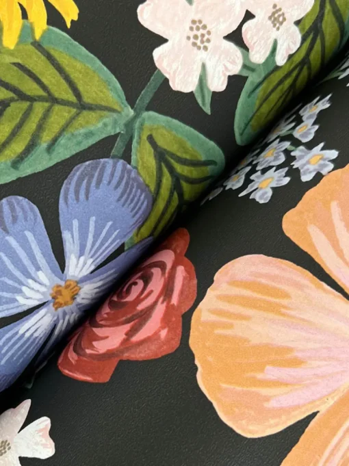 Rifle Paper Co. Blossom Wallpaper - Black