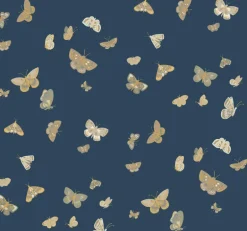 Rifle Paper Co. Butterfly House Wallpaper - Navy
