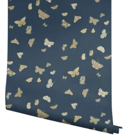 Rifle Paper Co. Butterfly House Wallpaper - Navy