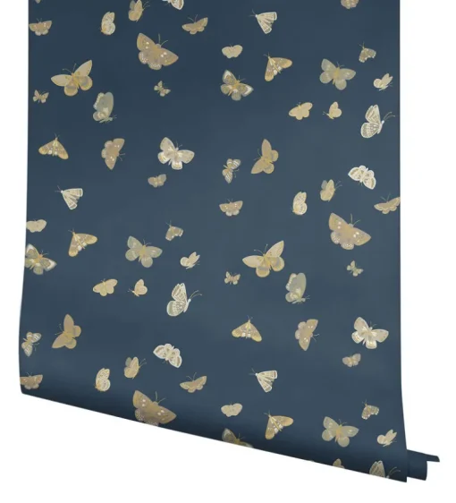 Rifle Paper Co. Butterfly House Wallpaper - Navy