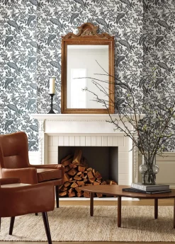 Rifle Paper Co. Canopy Wallpaper - Black & White