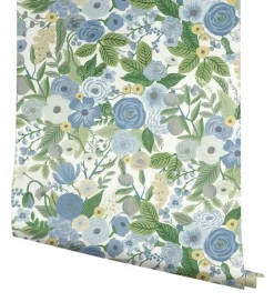Rifle Paper Co. Garden Party Peel & Stick Wallpaper - Blue & Green