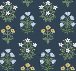 Rifle Paper Co. Mughal Rose Wallpaper - Blue