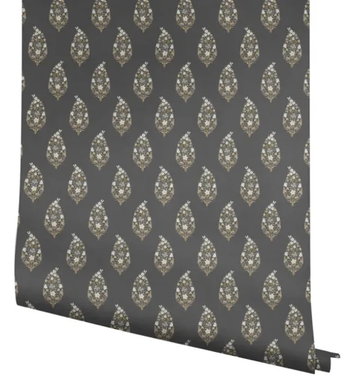 Rifle Paper Co. Paisley Wallpaper - Black