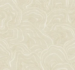 Ronald Redding 24 Karat Geodes Wallpaper - Cream