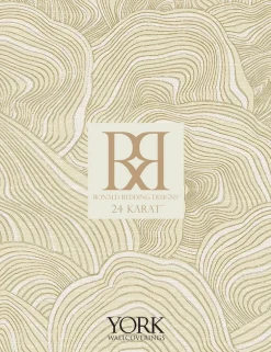 Ronald Redding 24 Karat Geodes Wallpaper - Cream